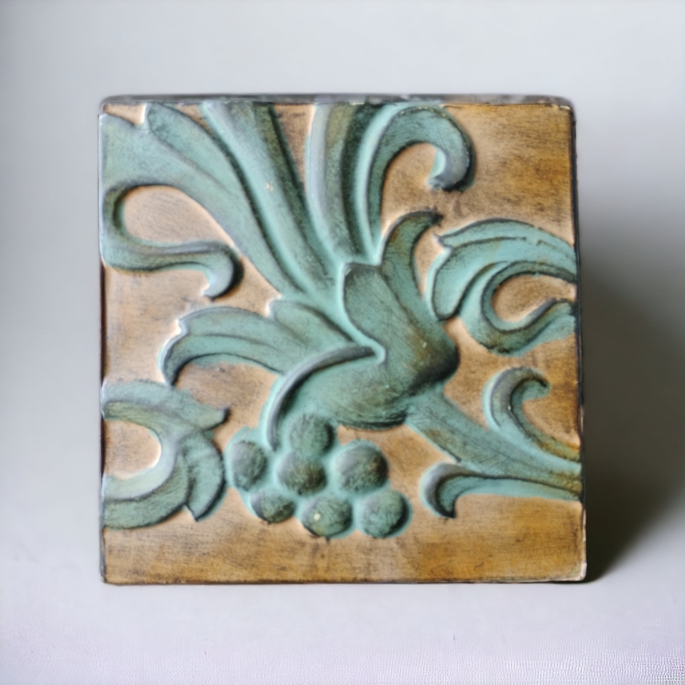 Embossed Floral Wall Decor - Picture 2 of 8